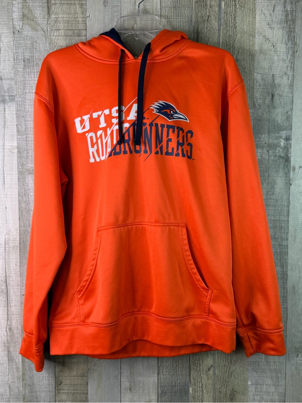 UTSA Roadrunners Med. 38/40 Bright Orange Hoodie (Has Multiple Spots last photo)